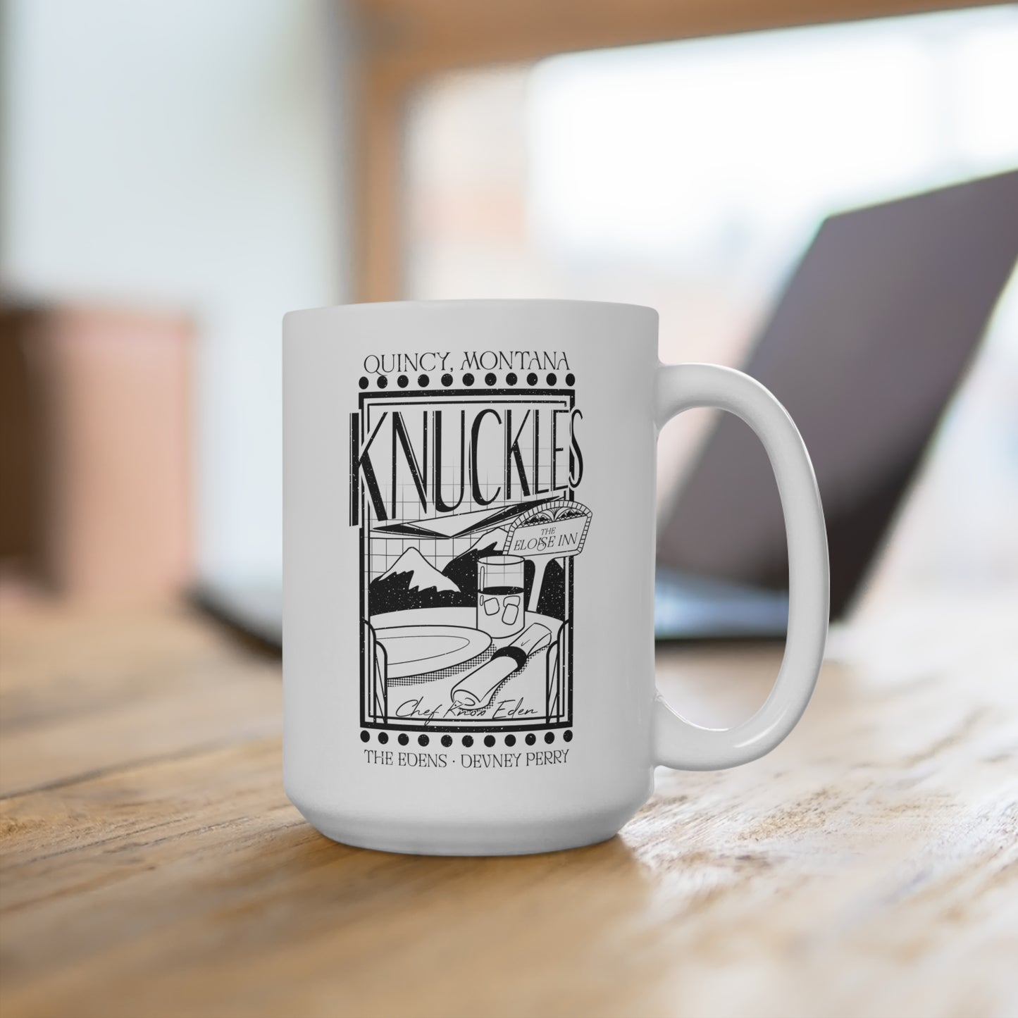 Knuckles Restaurant Coffee Mug 15oz