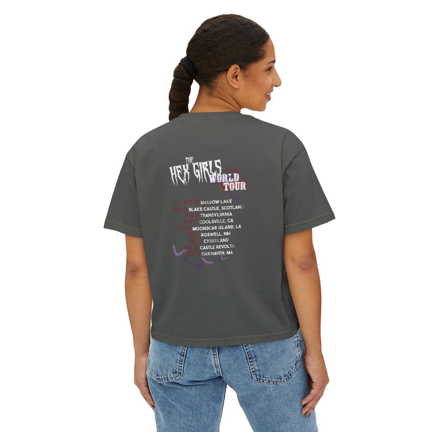 2-Sided Witchy Girl Band Tee — Boxy Fit
