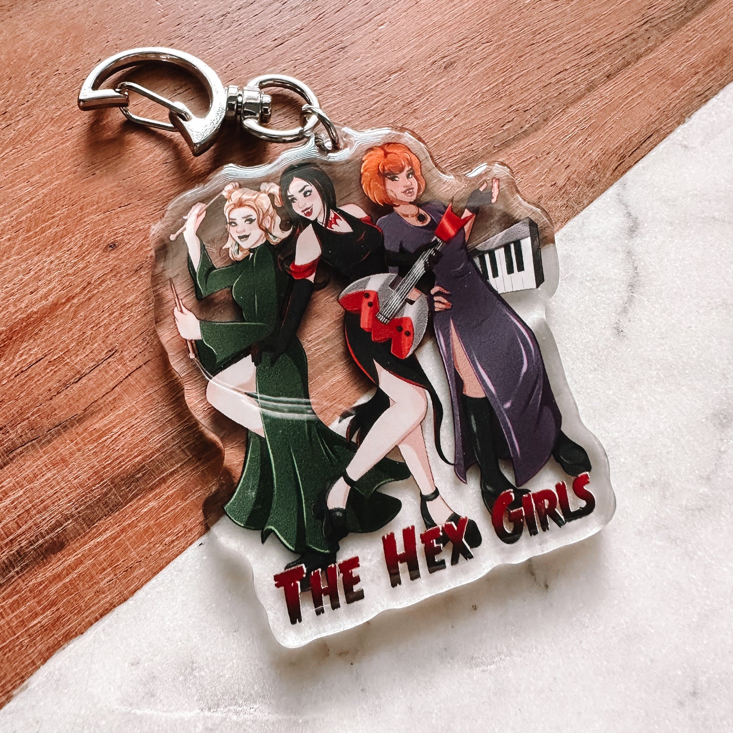 Witchy Girl Band Keychain
