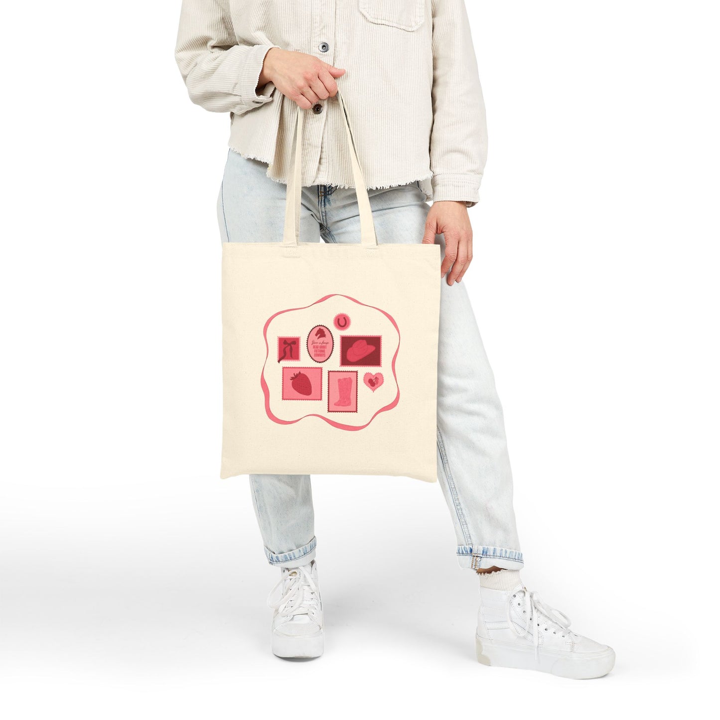 Save A Horse Read About Fictional Cowboys Cotton Canvas Tote Bag | Cowboy Romance Book Tote