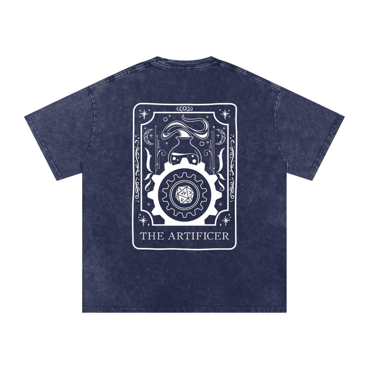 Artificer Tarot Card Snow Wash Cotton Shirt | TTRPG Character Class Tee
