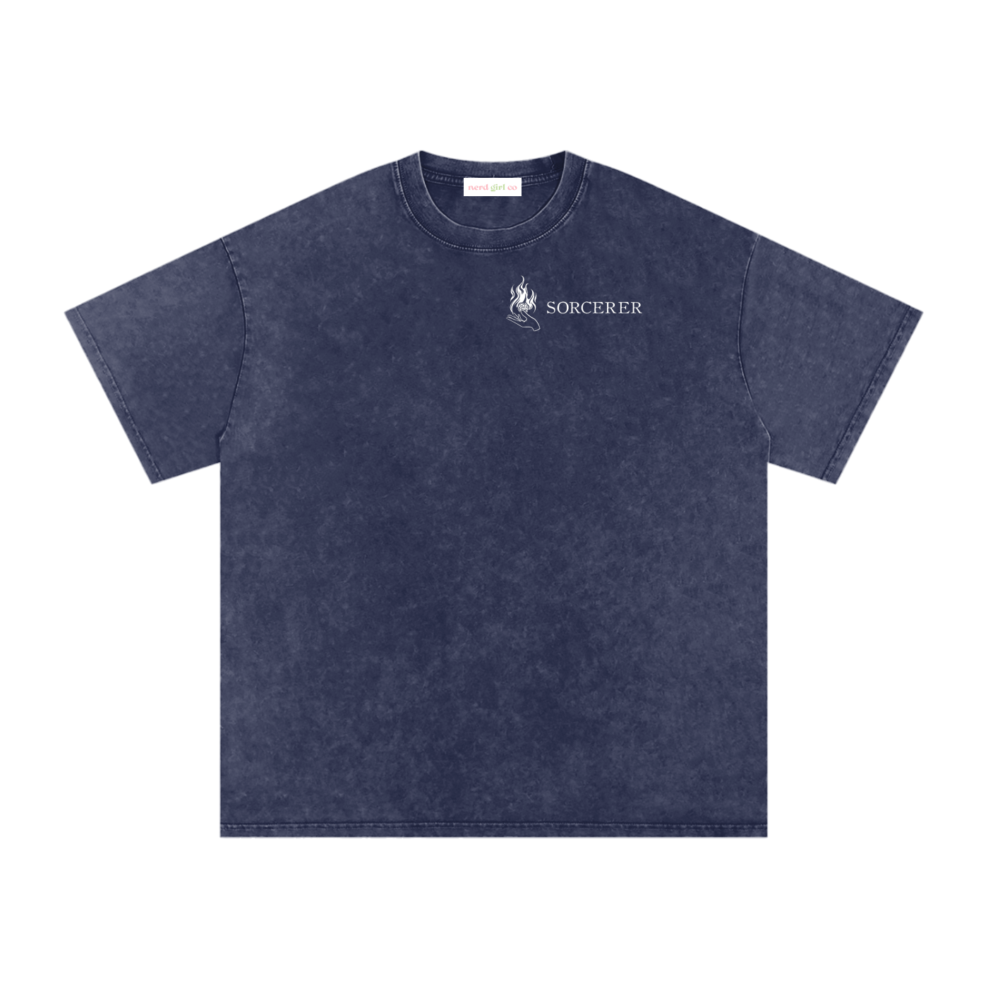 Sorcerer Tarot Card Snow Wash Cotton Shirt | TTRPG Character Class Tee