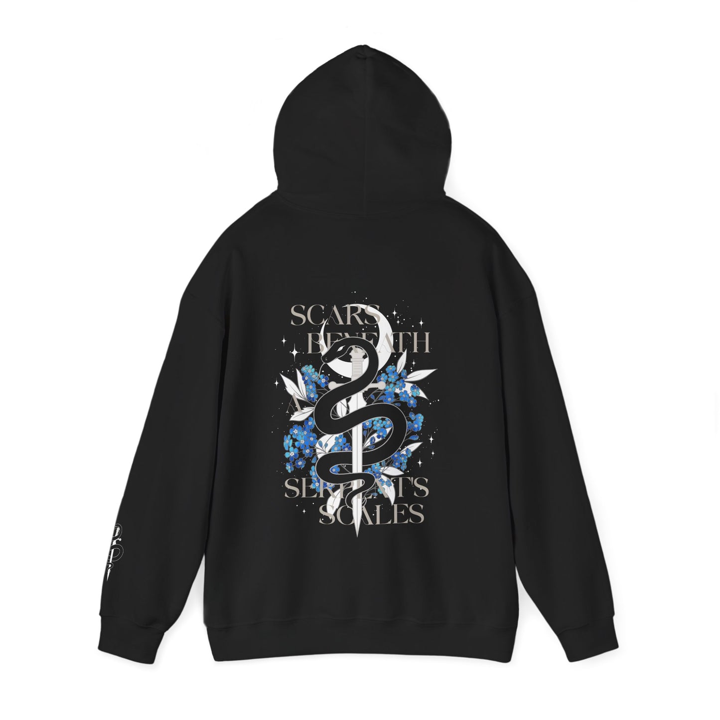 Tell The Stars Scars Beneath a Serpent’s Scales Two-Sided Hoodie | Officially Licensed Nicole Platania Romantasy Hoodie