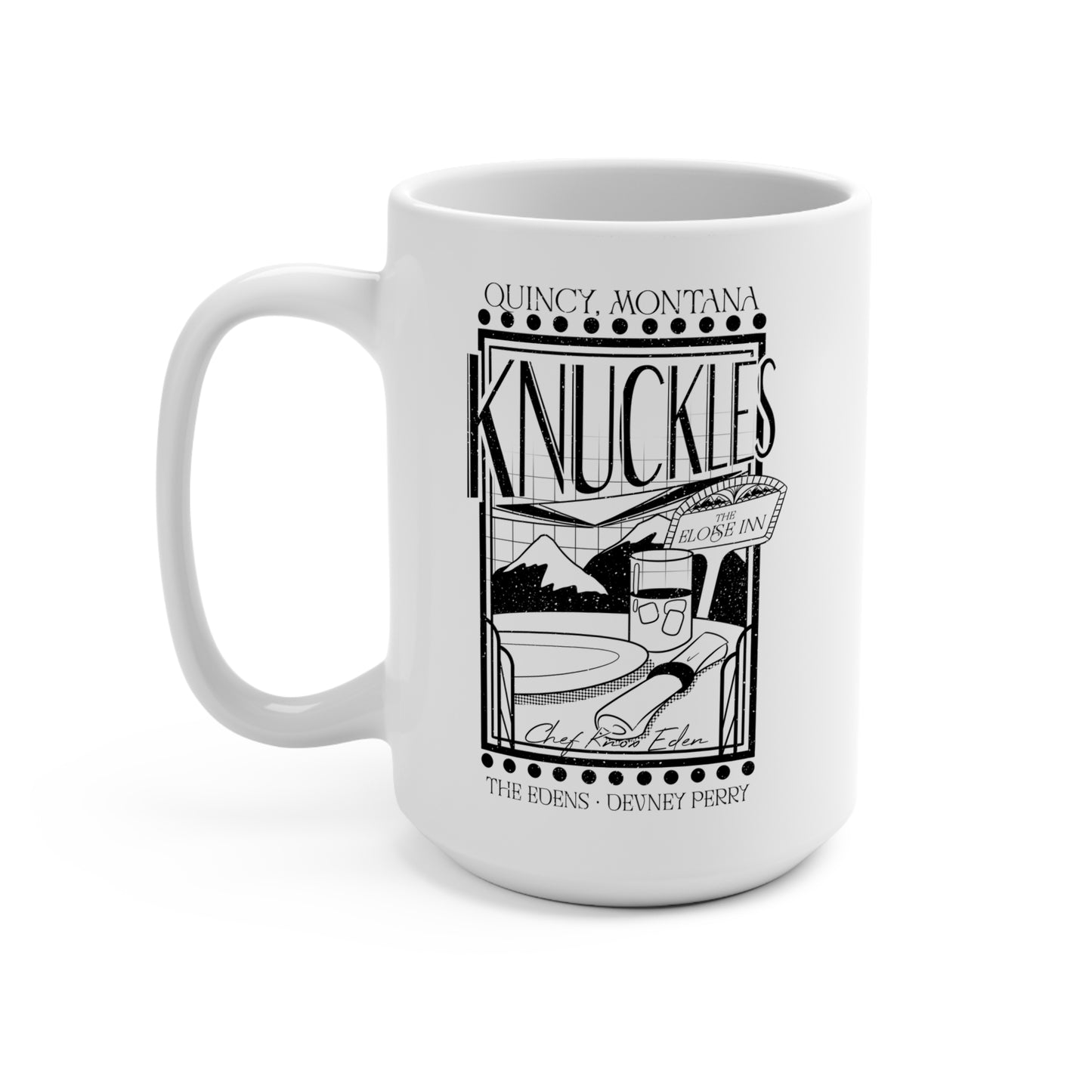 Knuckles Restaurant Coffee Mug 15oz