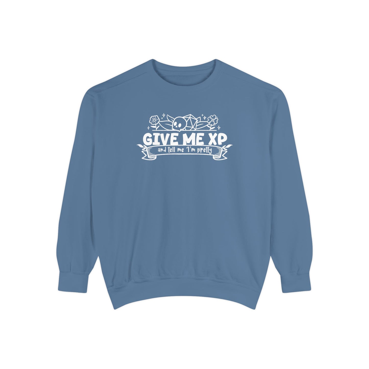 Give Me XP DTG Printed Sweatshirt - Comfort Colors