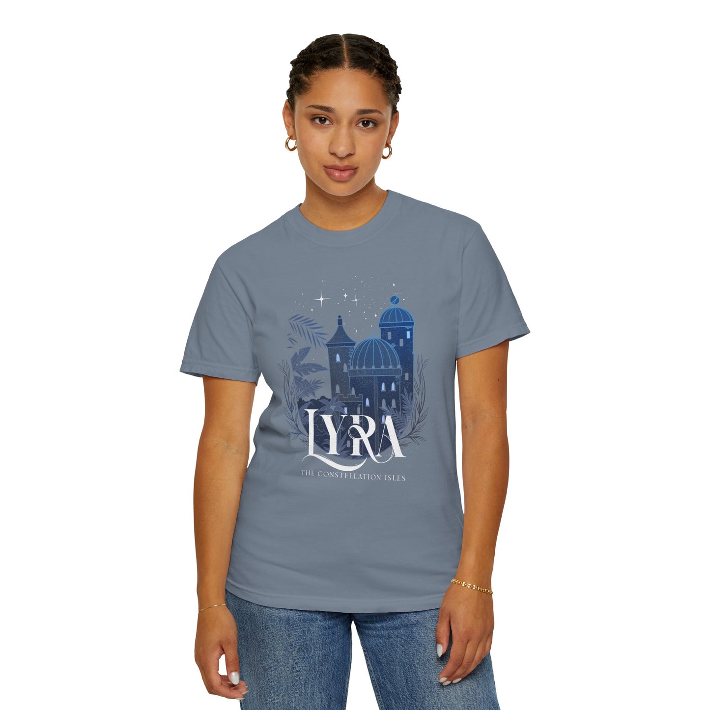 Lyra Constellation Isles Comfort Colors Tee | Officially Licensed Nicole Platania Appare