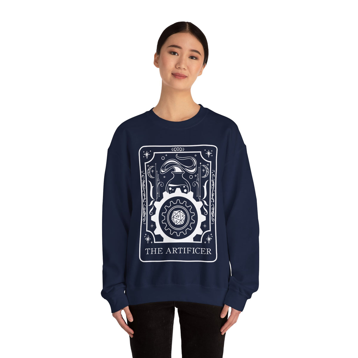 Artificer Tarot Card Gildan Sweatshirt Shirt | TTRPG Character Class Crewneck
