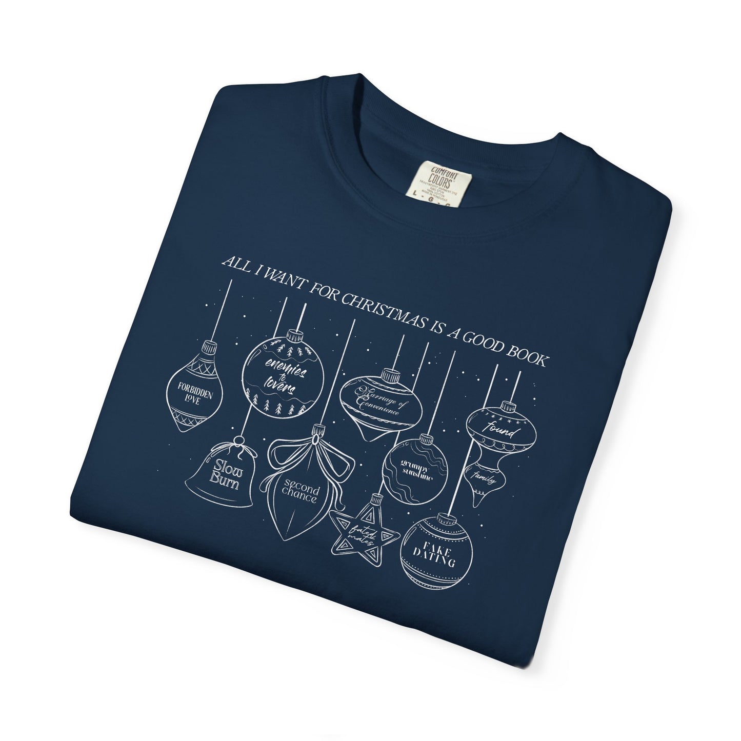 Bookish Trope Christmas Ornaments T-Shirt
