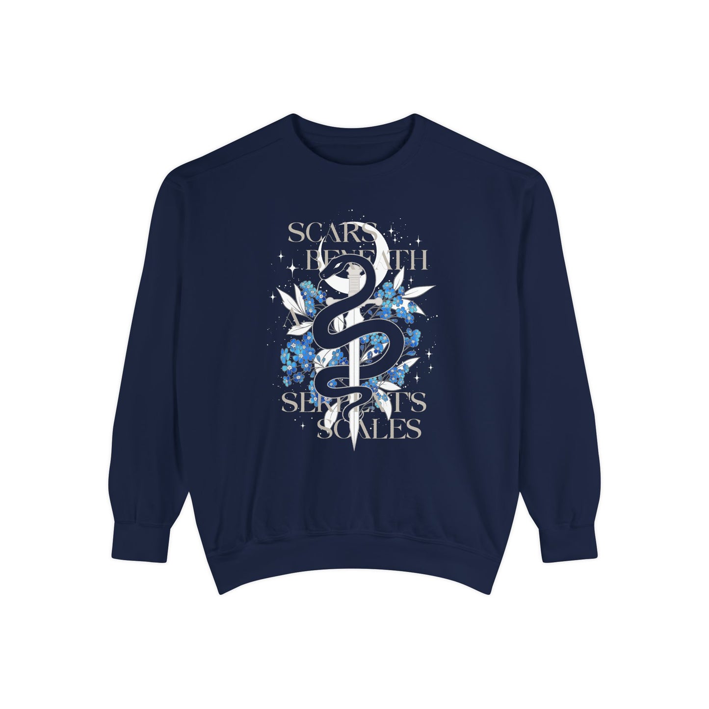 Scars Beneath a Serpent’s Scales Comfort Colors Sweatshirt | Officially Licensed Nicole Platania Apparel