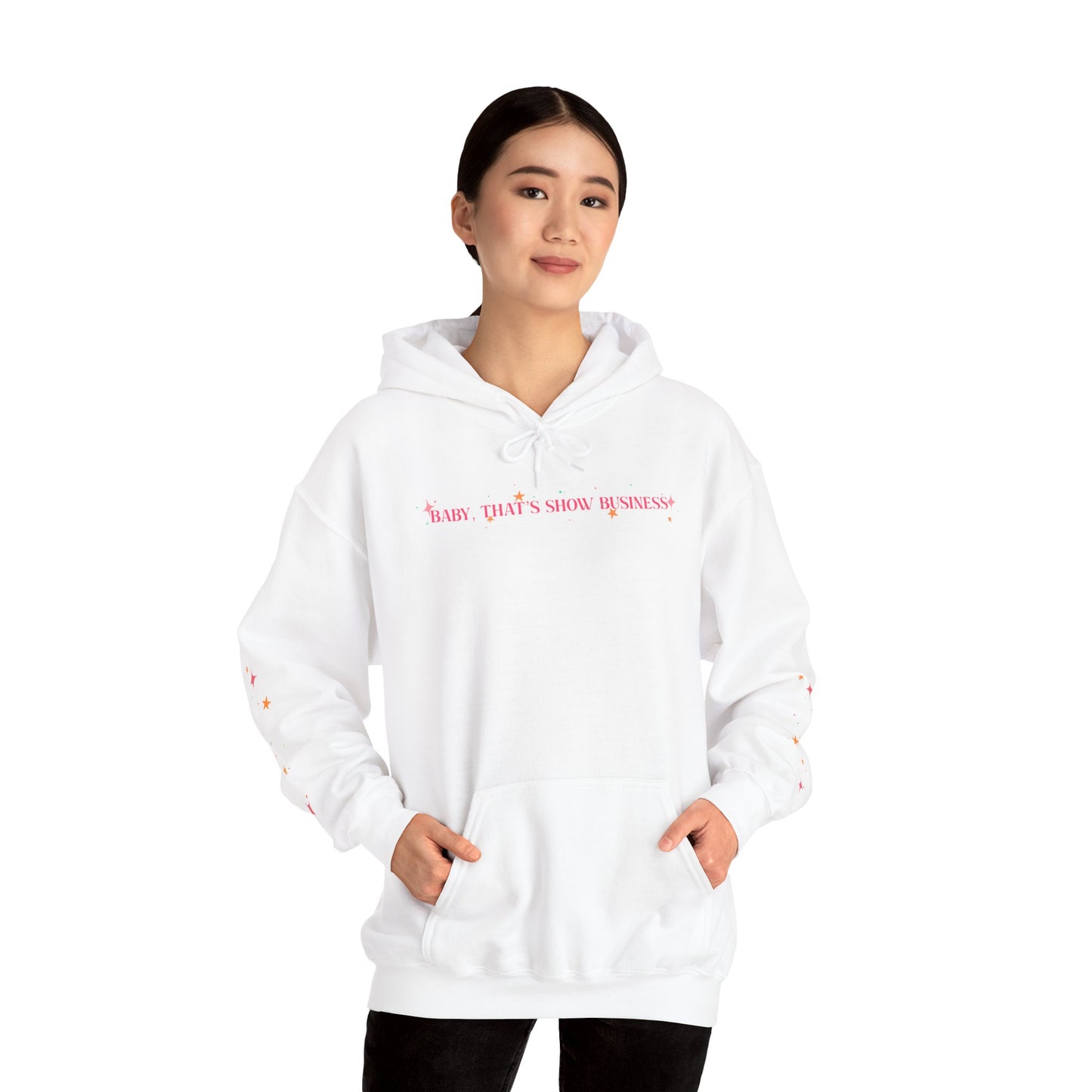 Baby, That’s Show Business Stars & Sparkle Hooded Sweatshirt