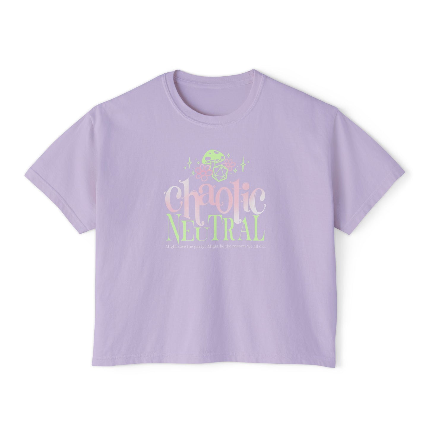 Chaotic Neutral Graphic Tee — Boxy Fit