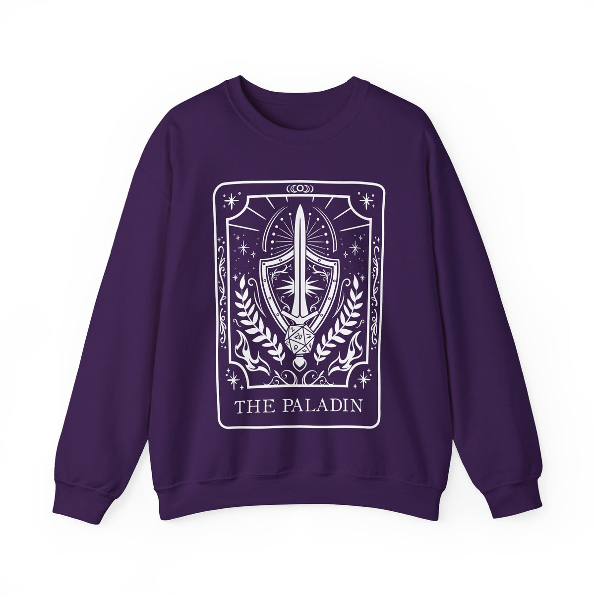 Paladin Tarot Card Gildan Sweatshirt Shirt | TTRPG Character Class Crewneck