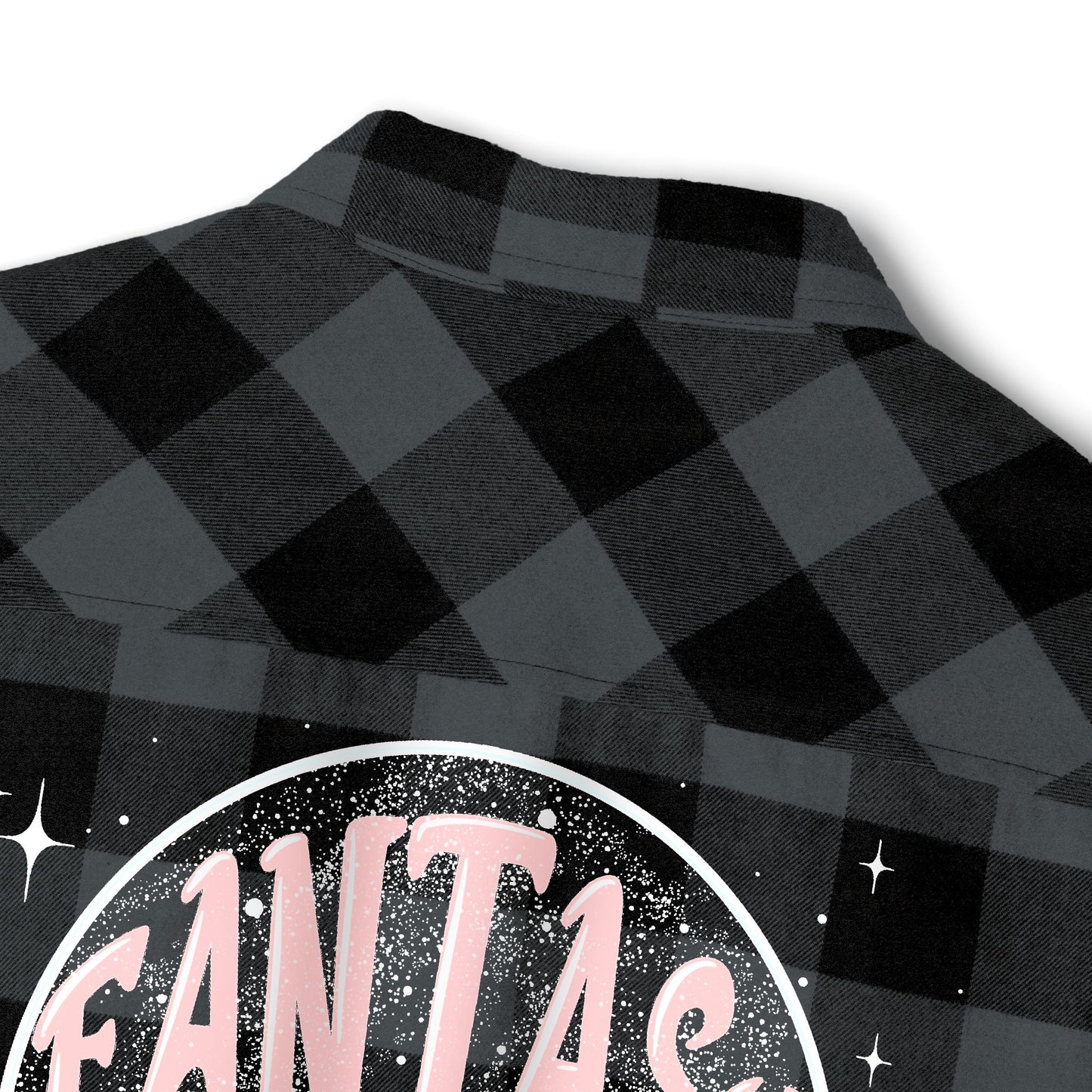 Fantasy Reader Snowglobe Buffalo Plaid Flannel Shirt | Bookish Christmas Gift for Women