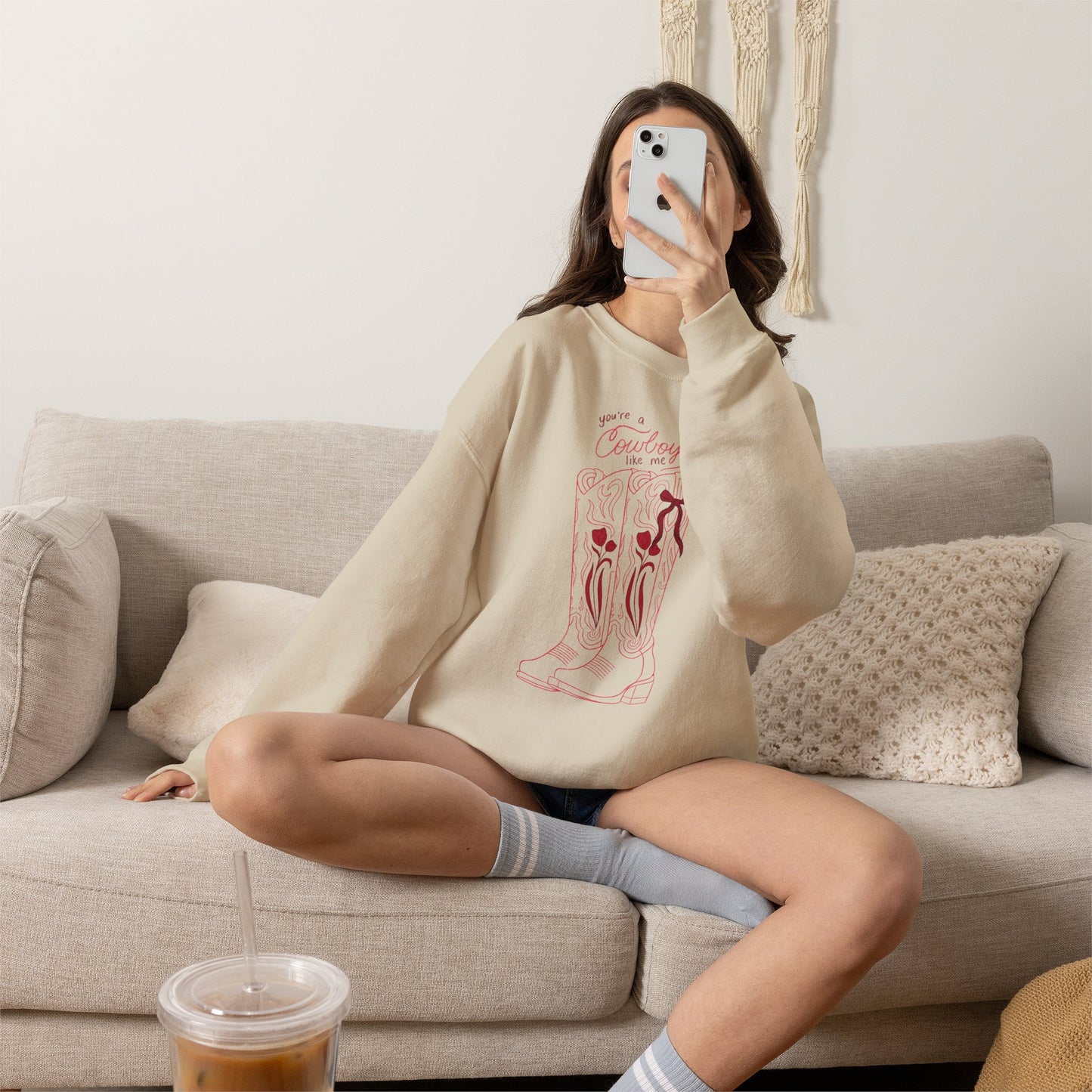 You’re a Cowboy Like Me Sweatshirt | Cowboy Romance Crewneck