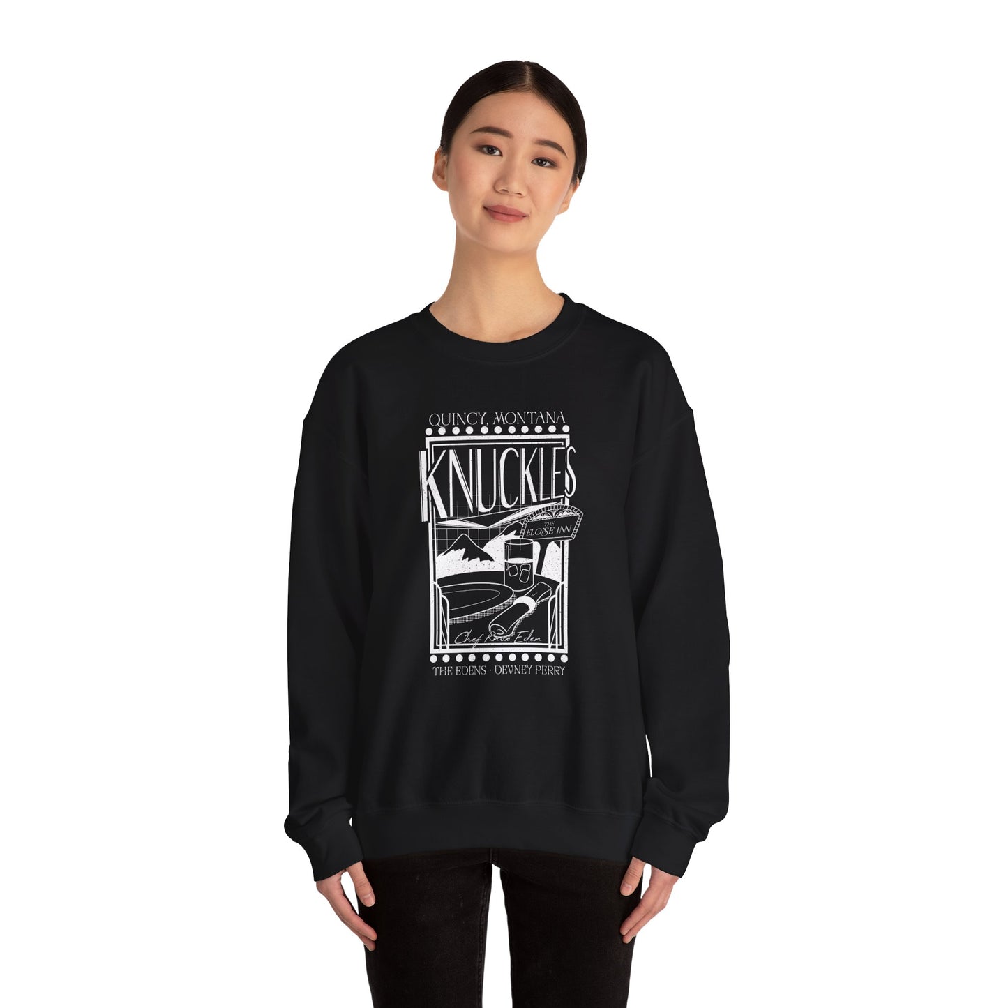 Knuckles Restaurant, The Edens Crewneck Sweatshirt (GILDAN)