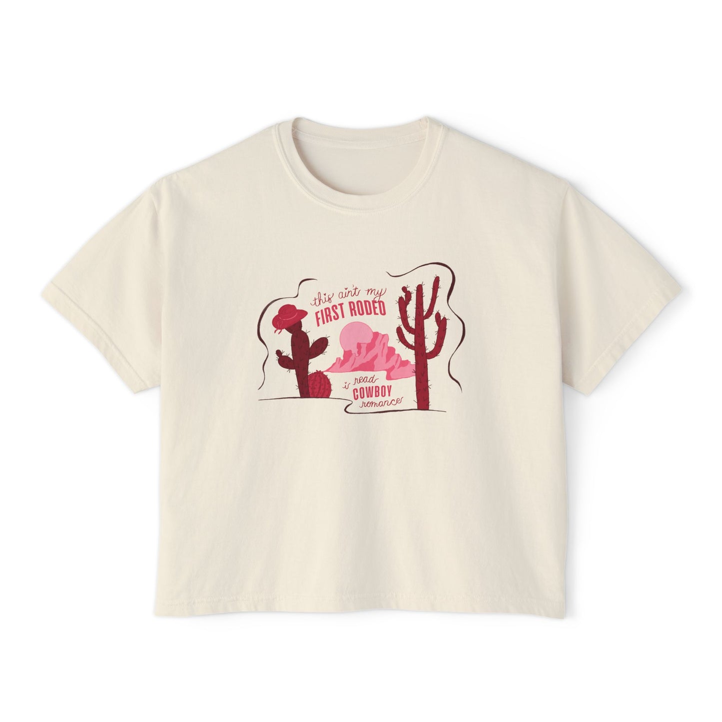 This Ain’t My First Rodeo Comfort Colors Boxy Crop Tee | Cowboy Romance Reader Shirt