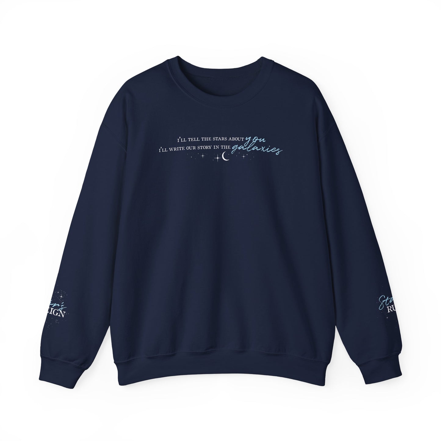 Tell the Stars Sweatshirt | Officially Licensed Scars Beneath a Serpent’s Scales Crewneck with Sleeve Details