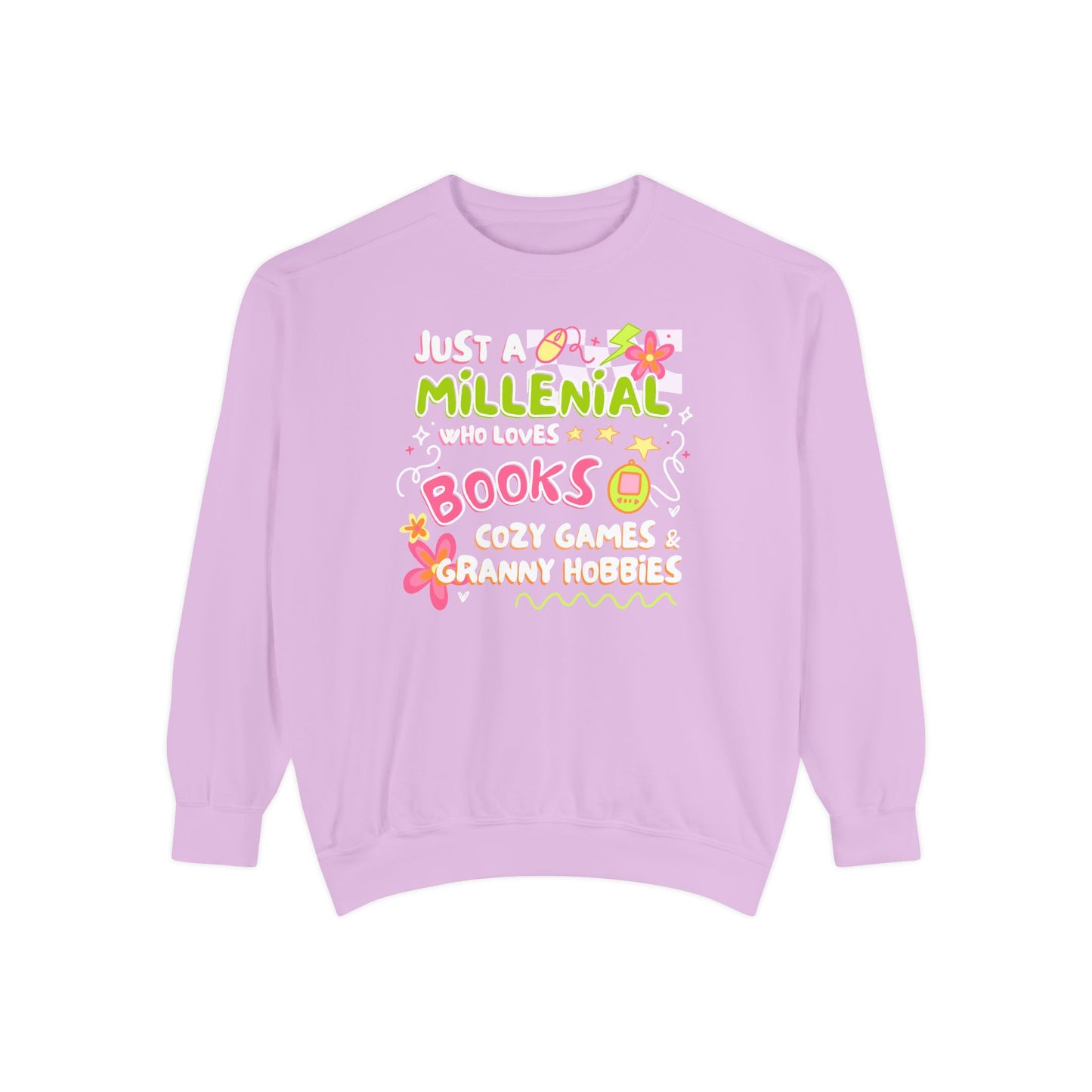 Unisex Garment-Dyed Sweatshirt | Bookish Crewneck Sweatshirt