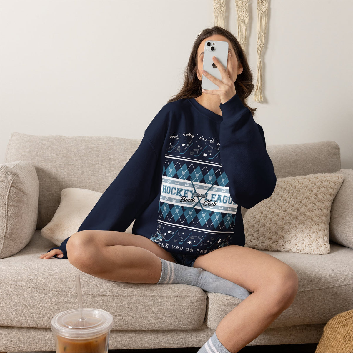 Hockey League Book Club Crewneck Sweatshirt
