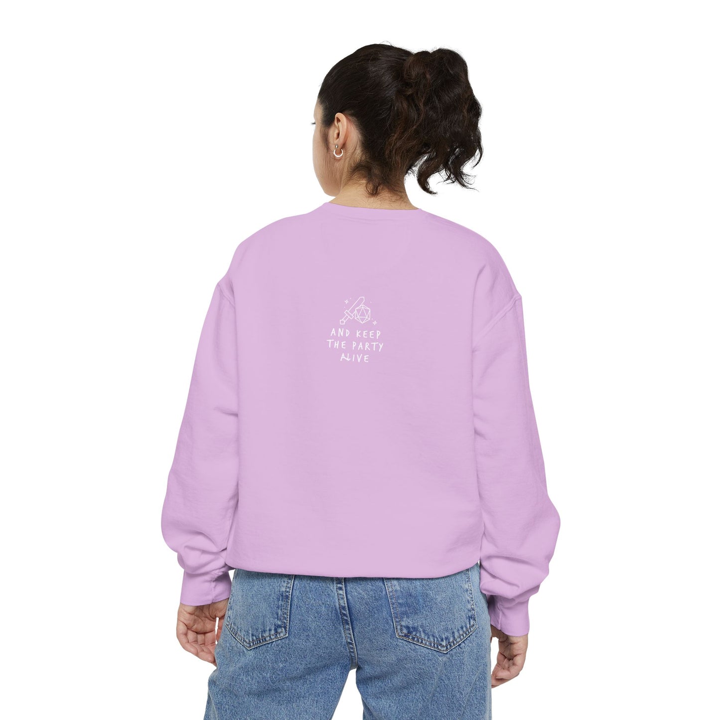2-Sided Just A Girl Gamer Sweatshirt — Comfort Colors