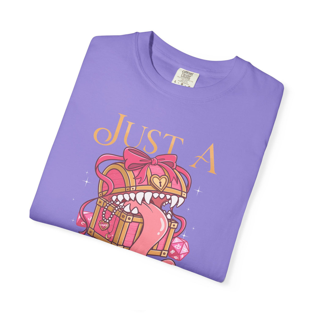 Just A Girl TTRPG Mimic T-shirt | Girlypop Cute Dnd Gift