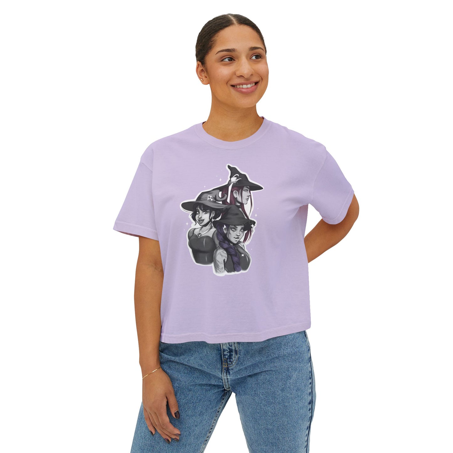 Witchy K-Pop Graphic T-Shirt - Boxy Fit