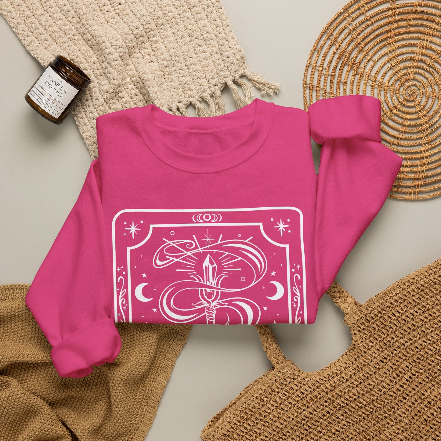 Wizard Tarot Card Gildan Sweatshirt Shirt | TTRPG Character Class Crewneck