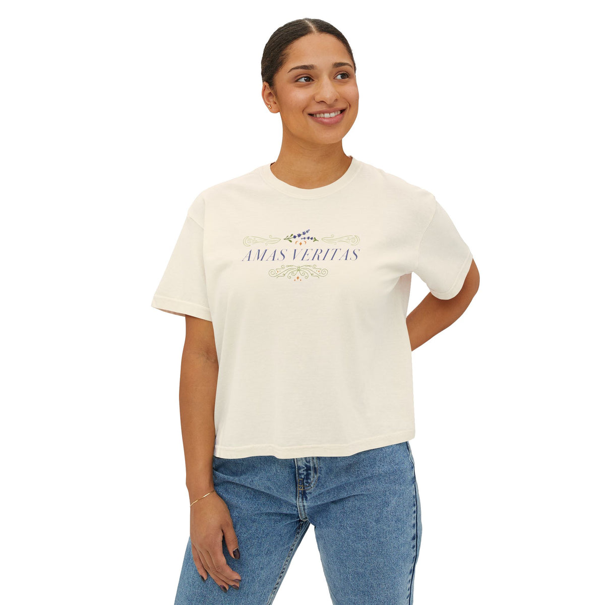Amas Veritas Boxy Crop Tee