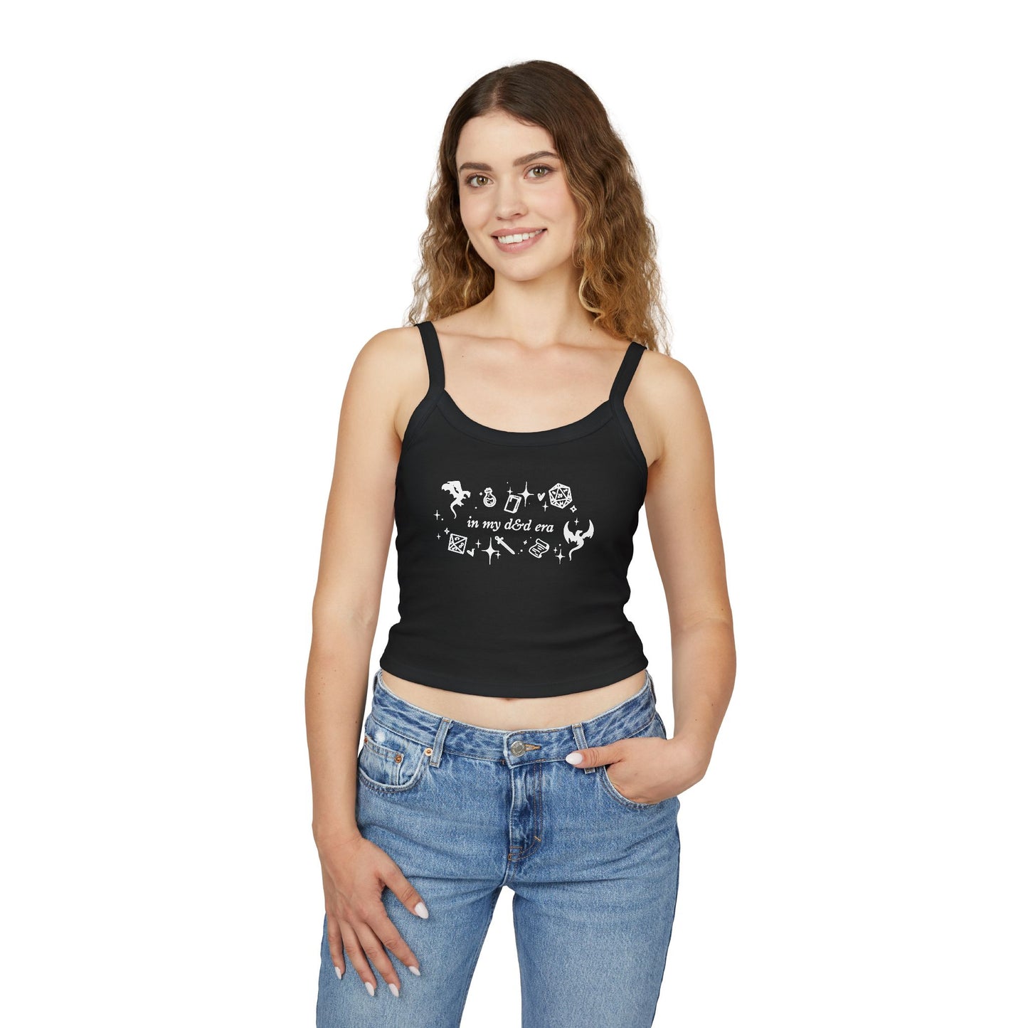 In My Fantasy TTRPG Era Bella + Canvas Women’s Micro Rib Tank | Cute Tabletop Gamer Cami | Fantasy Tank Top