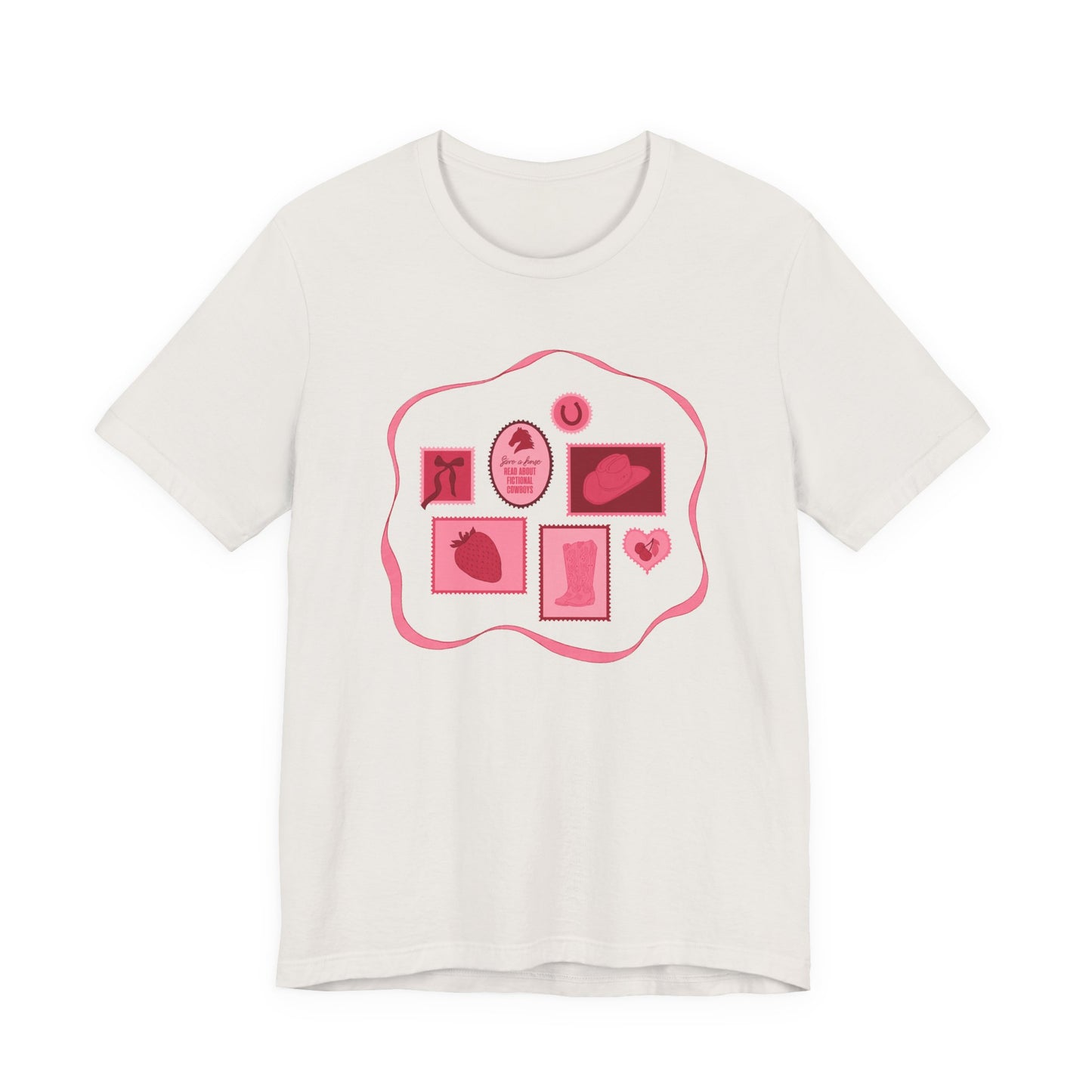 Save a Horse, Read About Fictional Cowboys Bella + Canvas Tee | Cowboy Romance Shir