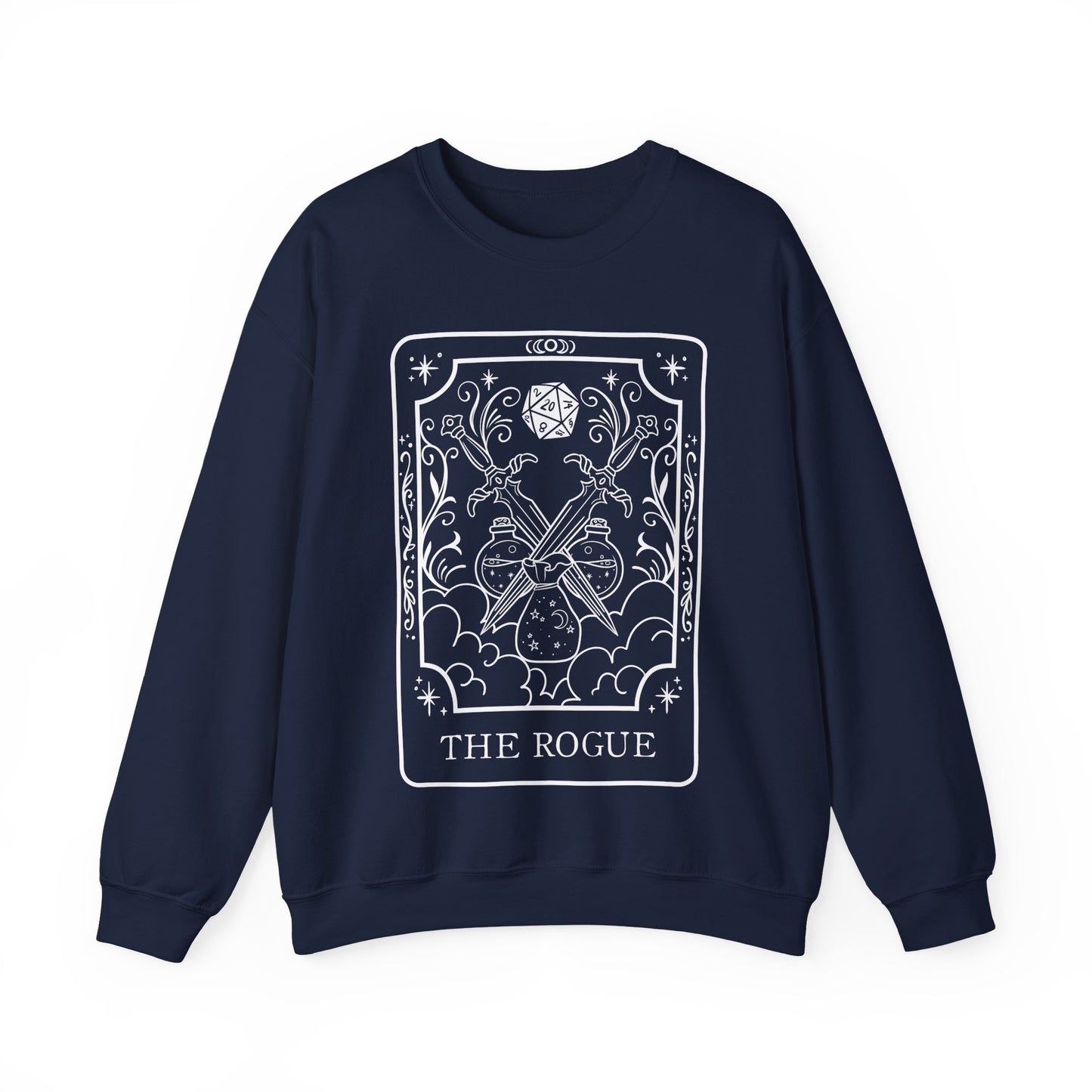 Rogue Tarot Card Gildan Sweatshirt Shirt | TTRPG Character Class Crewneck