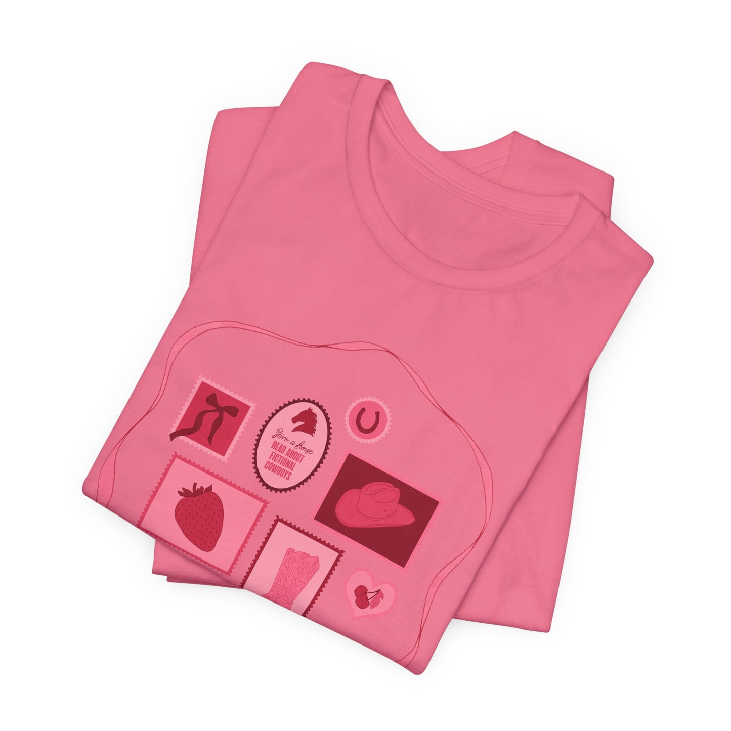 Save a Horse, Read About Fictional Cowboys Bella + Canvas Tee | Cowboy Romance Shir