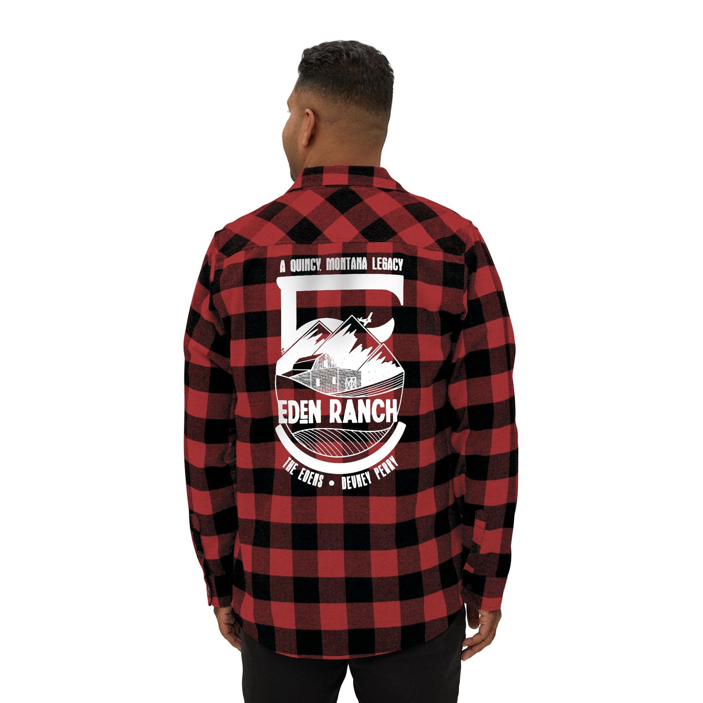 Eden Ranch Plaid Flannel Shirt – Back Print