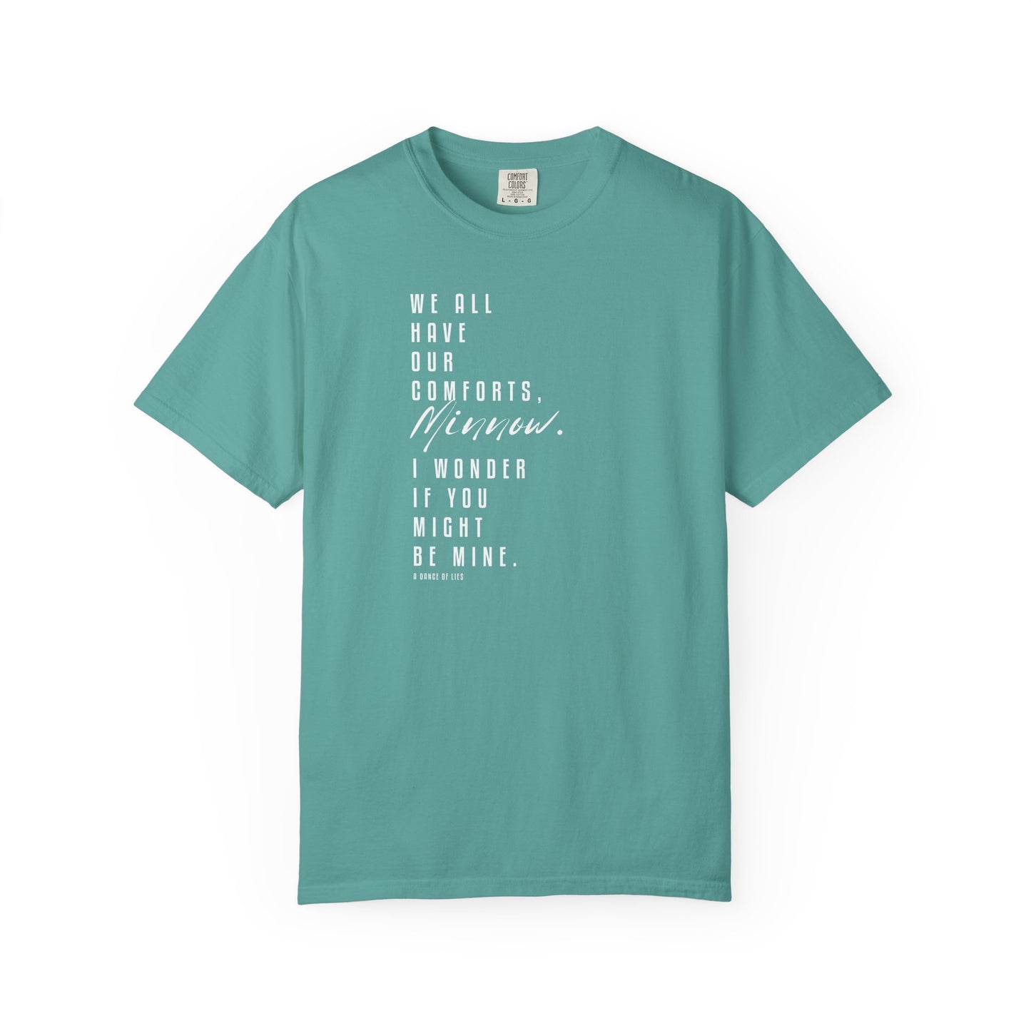 Minnow Quote Comfort Colors Tee – Officially Licensed A Dance of Lies Shirt by Brittney Arena | Romantasy Bookish T-Shirt