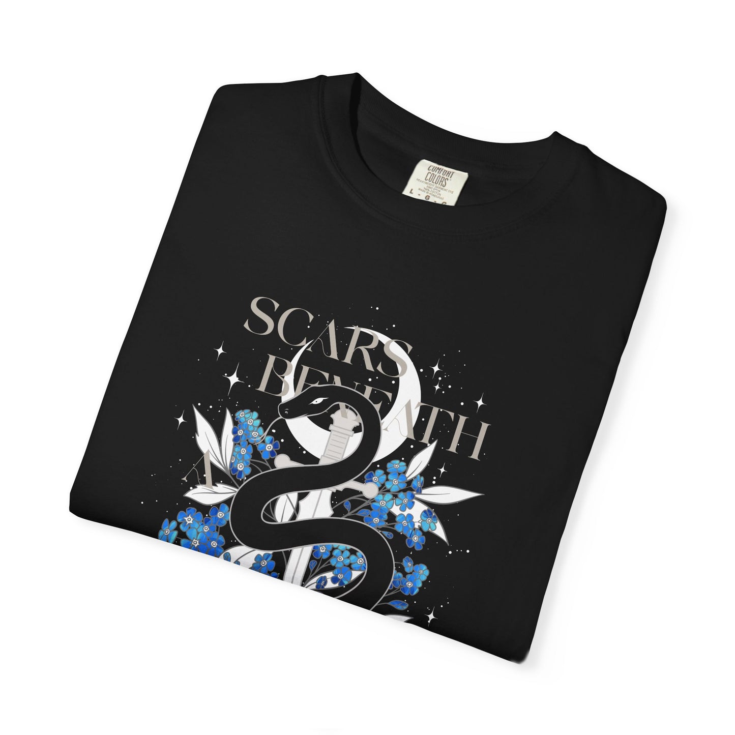 Scars Beneath a Serpent’s Scales Comfort Colors Tee | Officially Licensed Nicole Platania Shirt