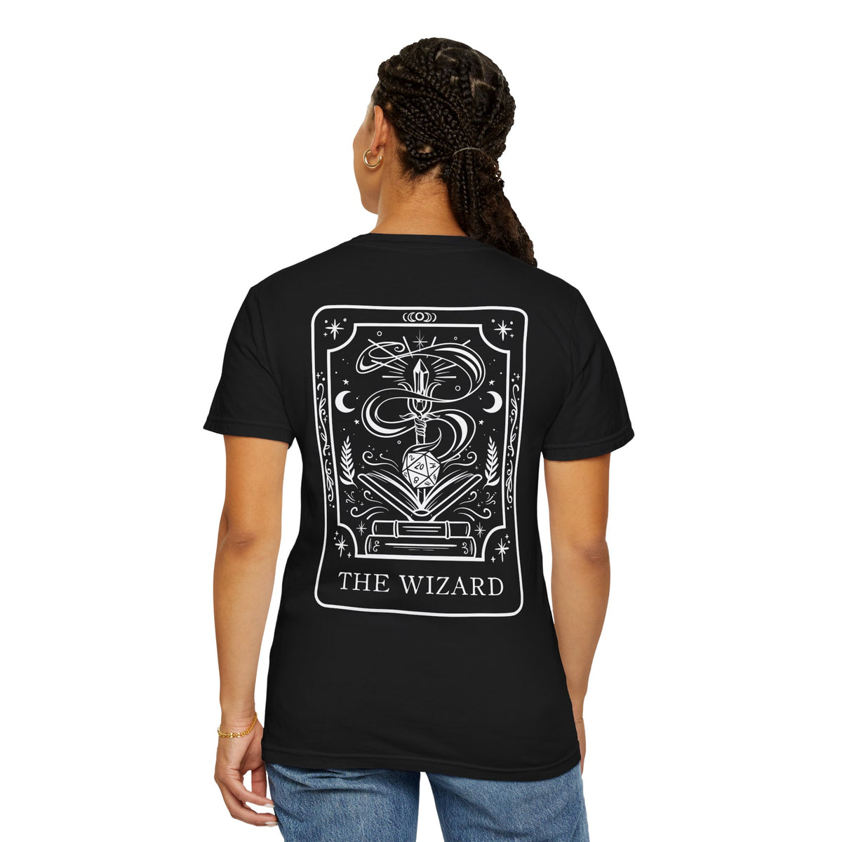 Wizard Tarot Card Comfort Colors Shirt | TTRPG Character Class Tee