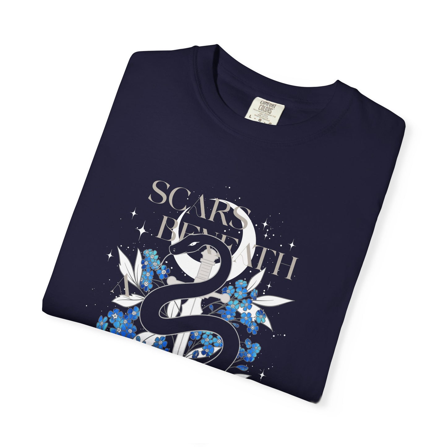 Scars Beneath a Serpent’s Scales Comfort Colors Tee | Officially Licensed Nicole Platania Shirt