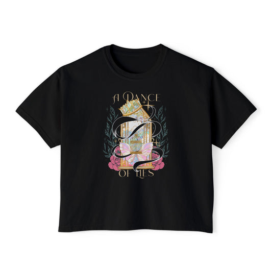 A Dance of Lies Boxy Crop Tee – Officially Licensed Brittney Arena Romantasy Shirt | Bookish Cropped T-Shirt