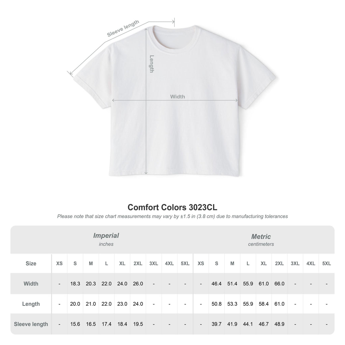 Amas Veritas Boxy Crop Tee