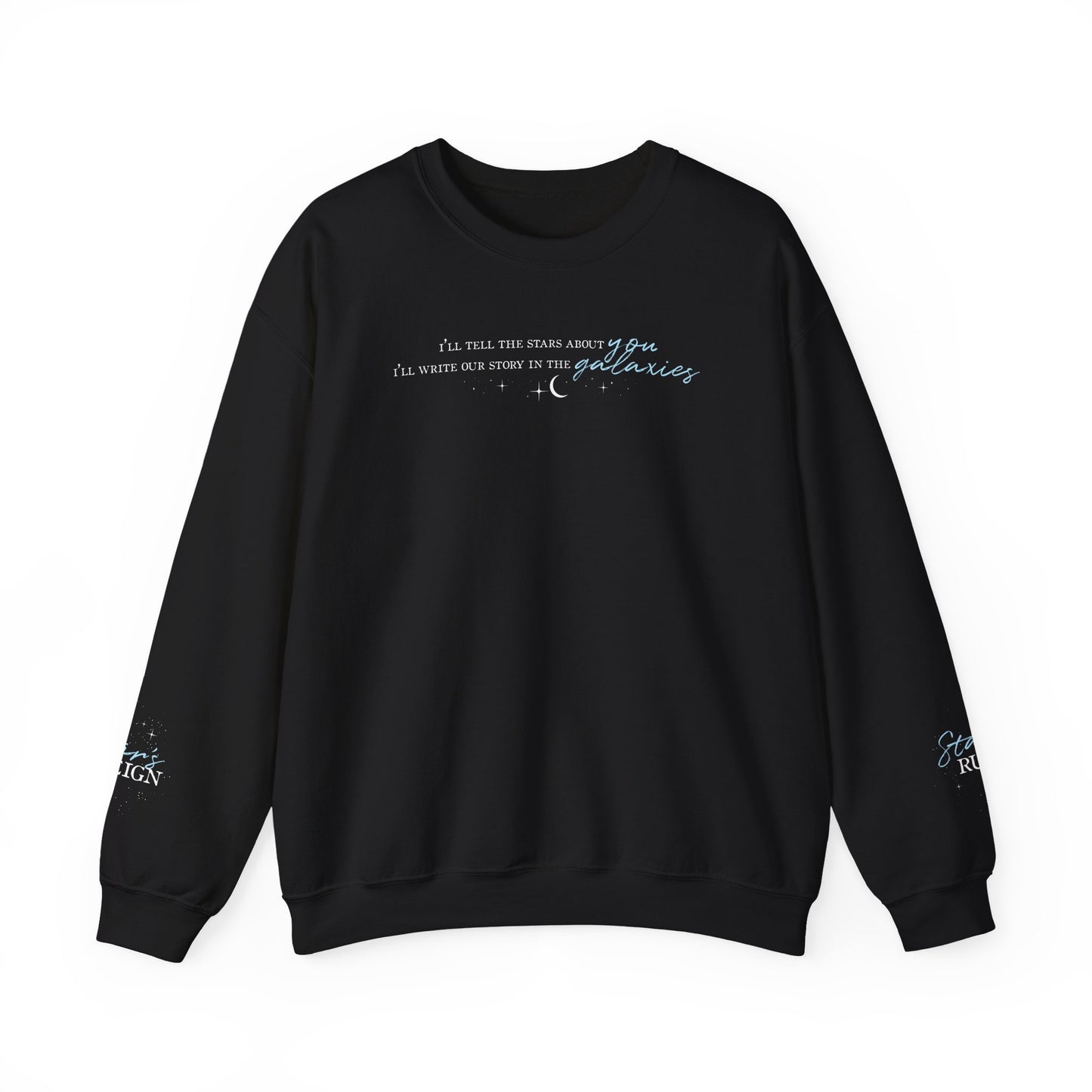Tell the Stars Sweatshirt | Officially Licensed Scars Beneath a Serpent’s Scales Crewneck with Sleeve Details