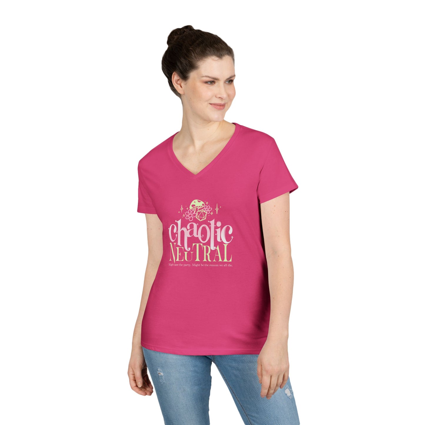 Chaotic Neutral Gildan V-Neck T-Shirt