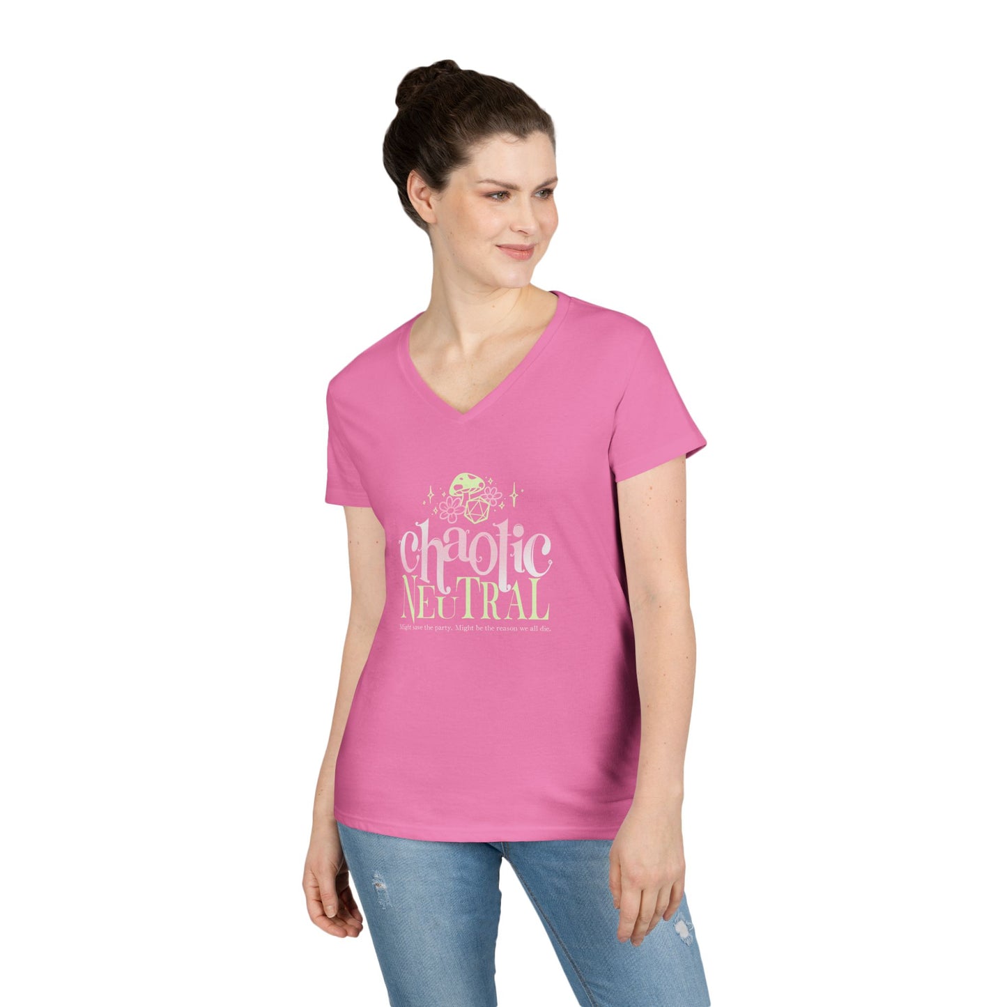 Chaotic Neutral Gildan V-Neck T-Shirt