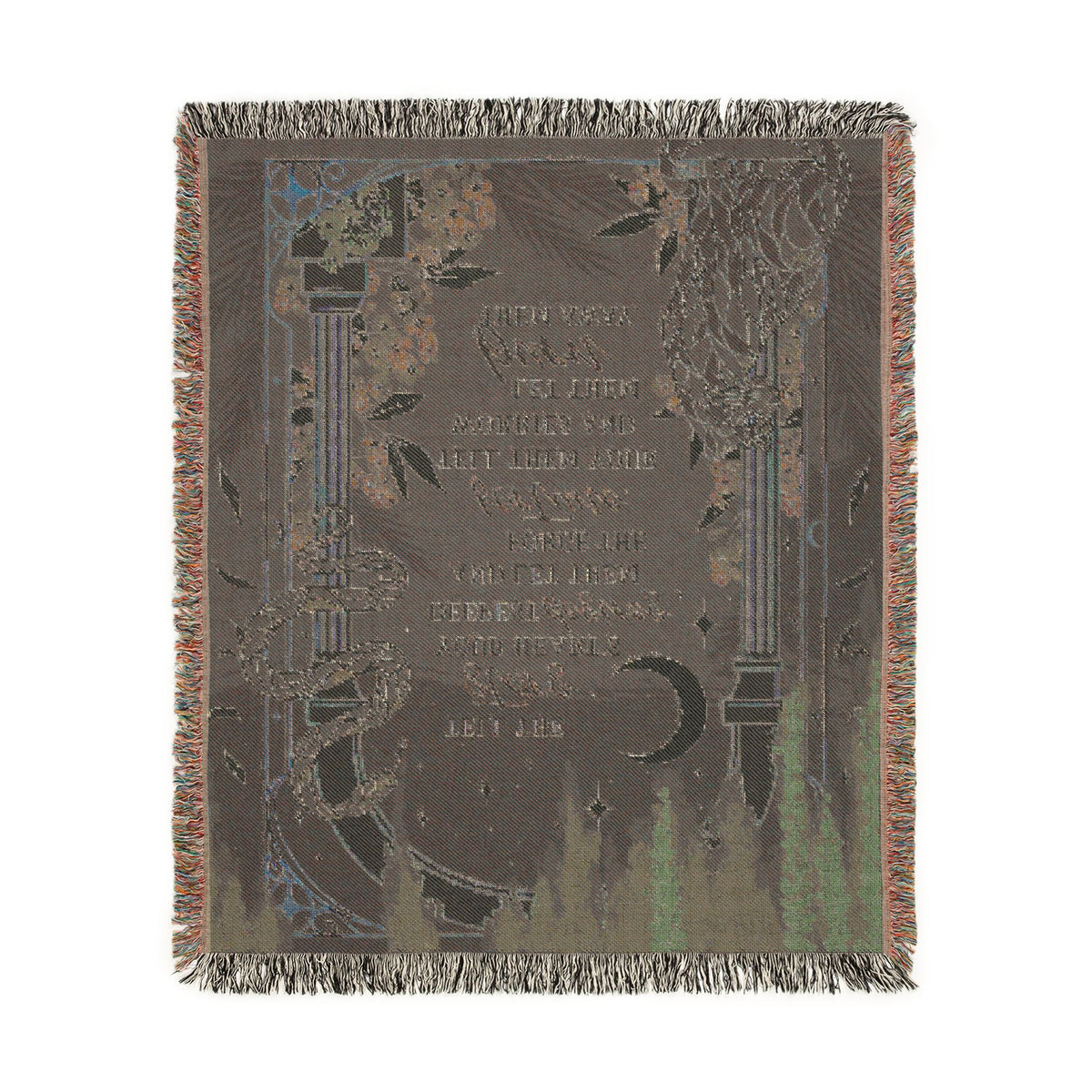 Tell The Stars Woven Blanket | Officially Licensed Fatesworn Saga Throw | Scars Beneath a Serpent's Scales Merch