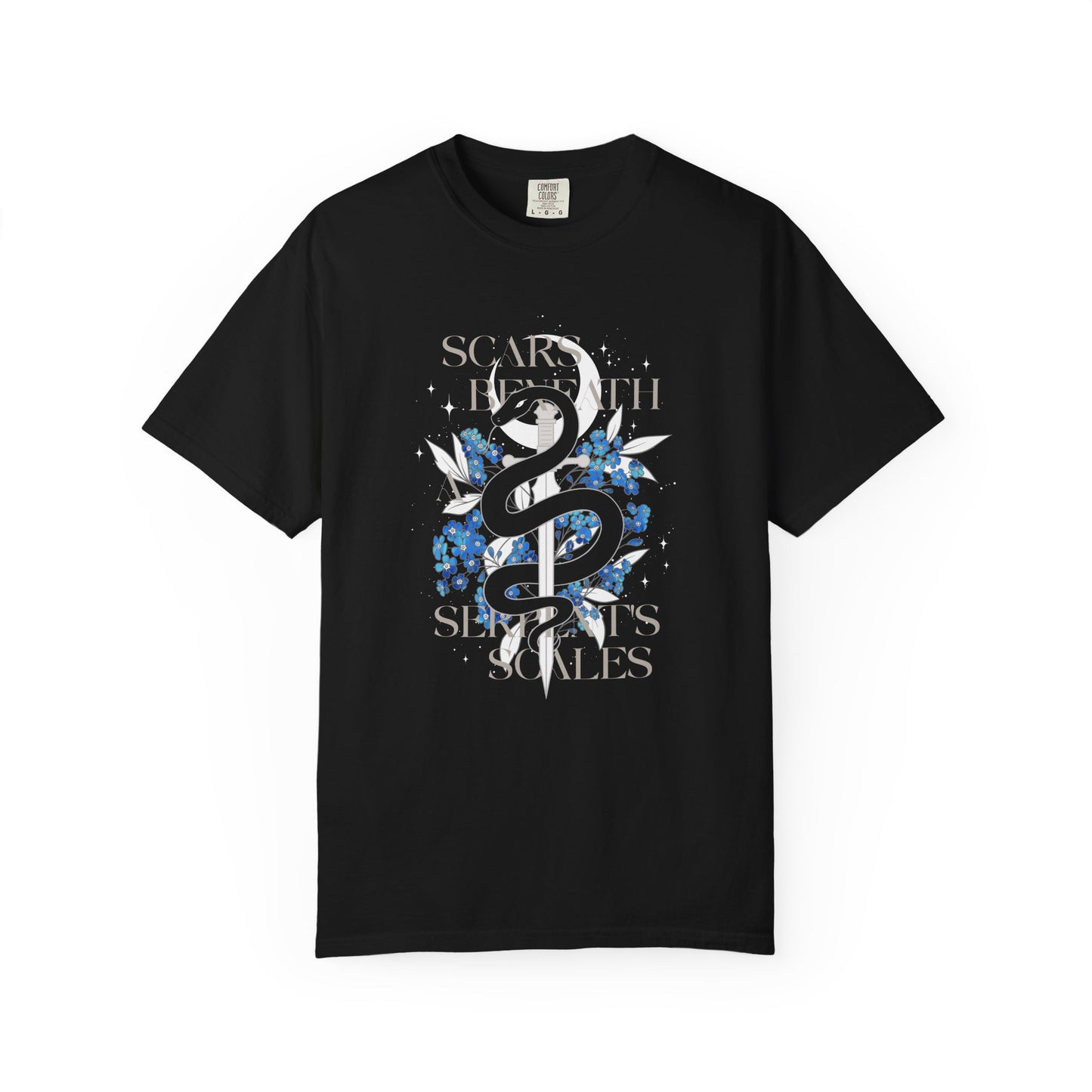 Scars Beneath a Serpent’s Scales Comfort Colors Tee | Officially Licensed Nicole Platania Shirt
