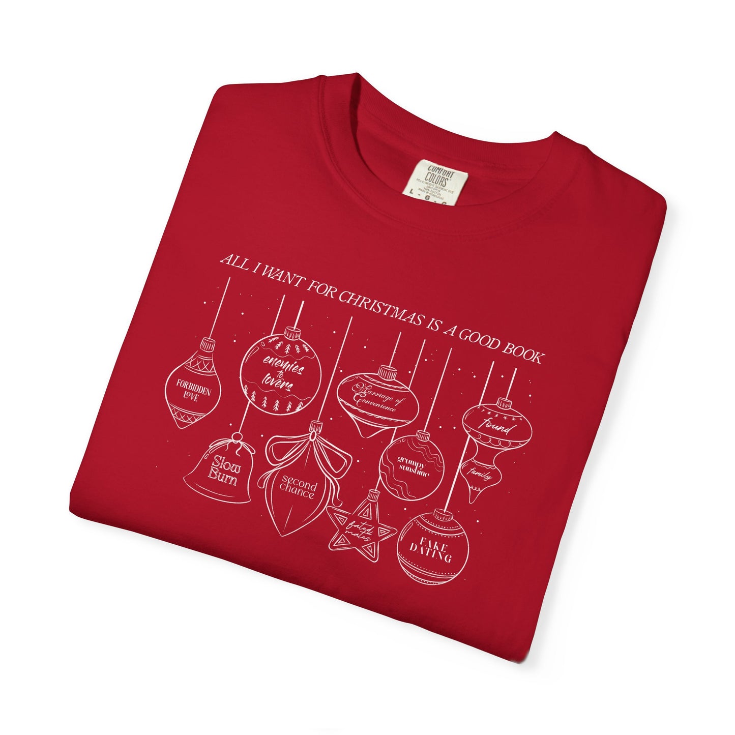 Bookish Trope Christmas Ornaments T-Shirt