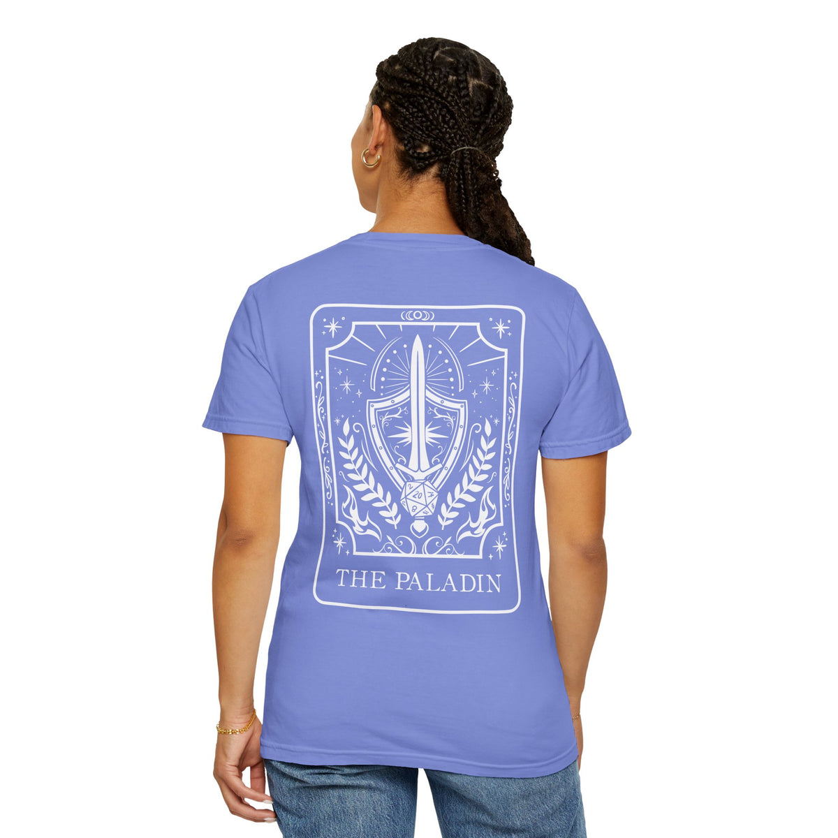 Paladin Tarot Card Comfort Colors Shirt | TTRPG Character Class Tee