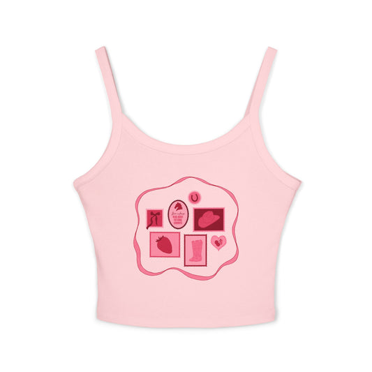 Save a Horse, Read About Fictional Cowboys Cropped Tank Top | Cowboy Romance Tank