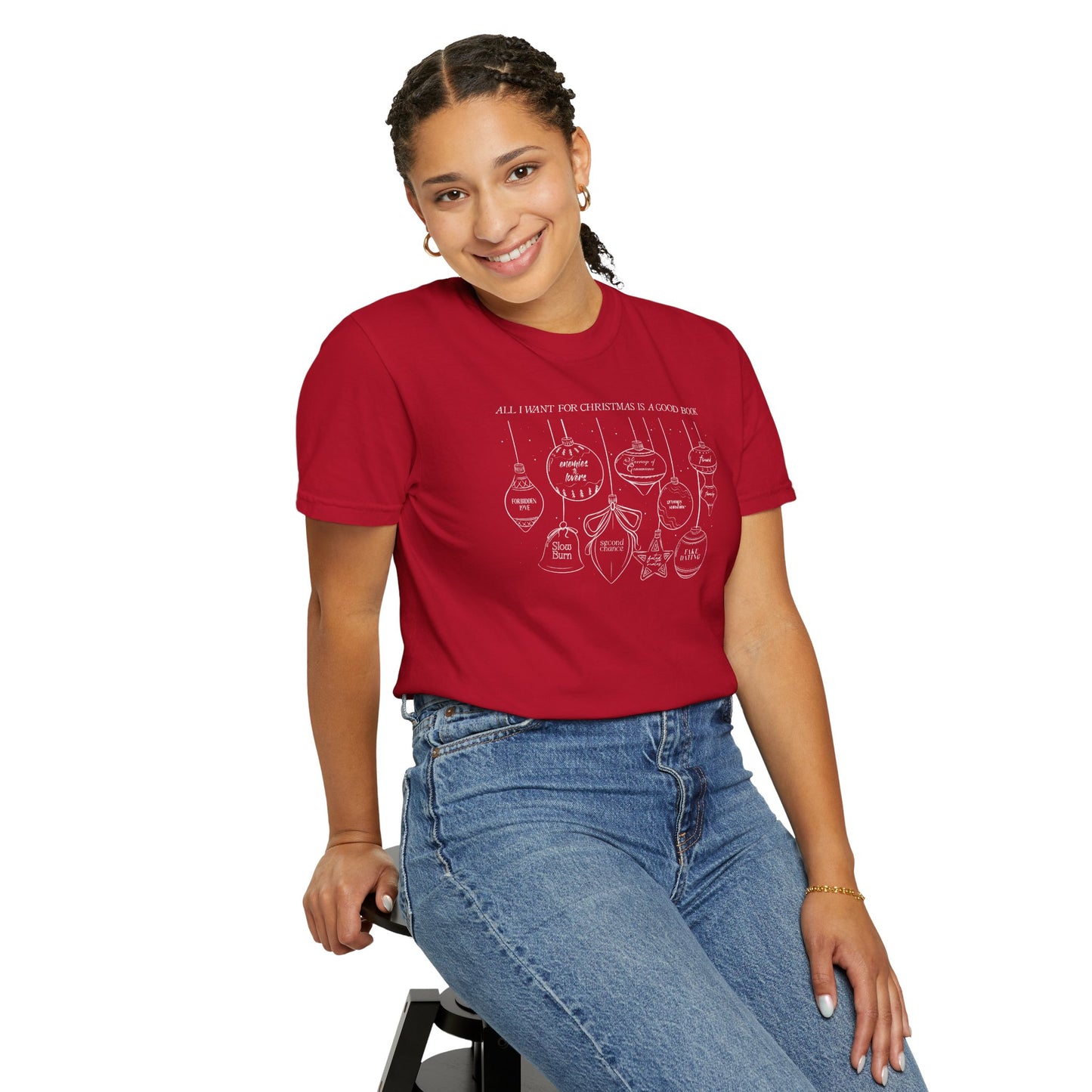 Bookish Trope Christmas Ornaments T-Shirt