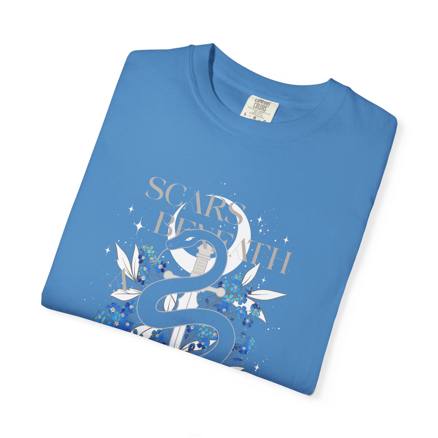 Scars Beneath a Serpent’s Scales Comfort Colors Tee | Officially Licensed Nicole Platania Shirt