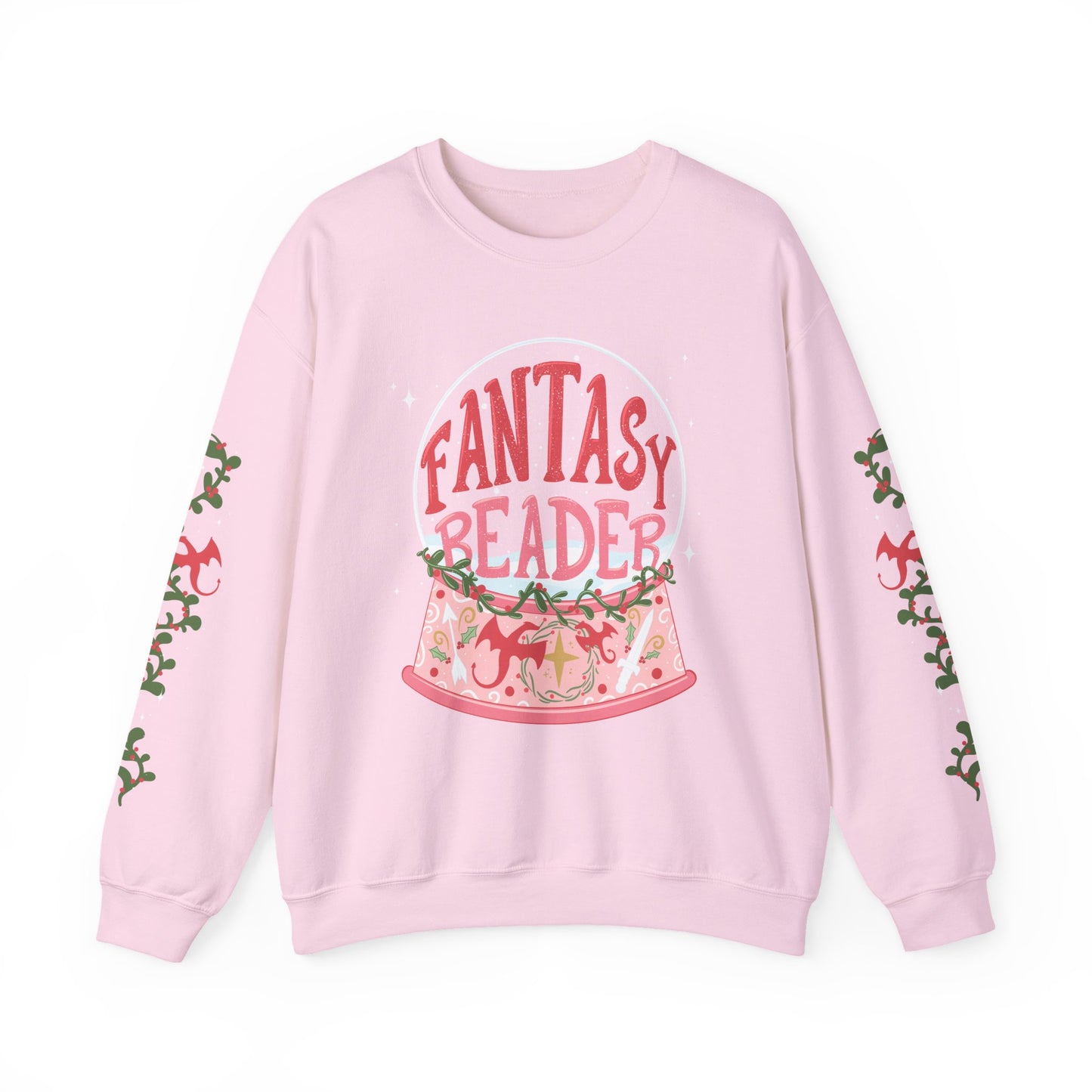 Fantasy Reader Snowglobe Sweatshirt | Bookish Christmas Gift | Book Lover Crewneck